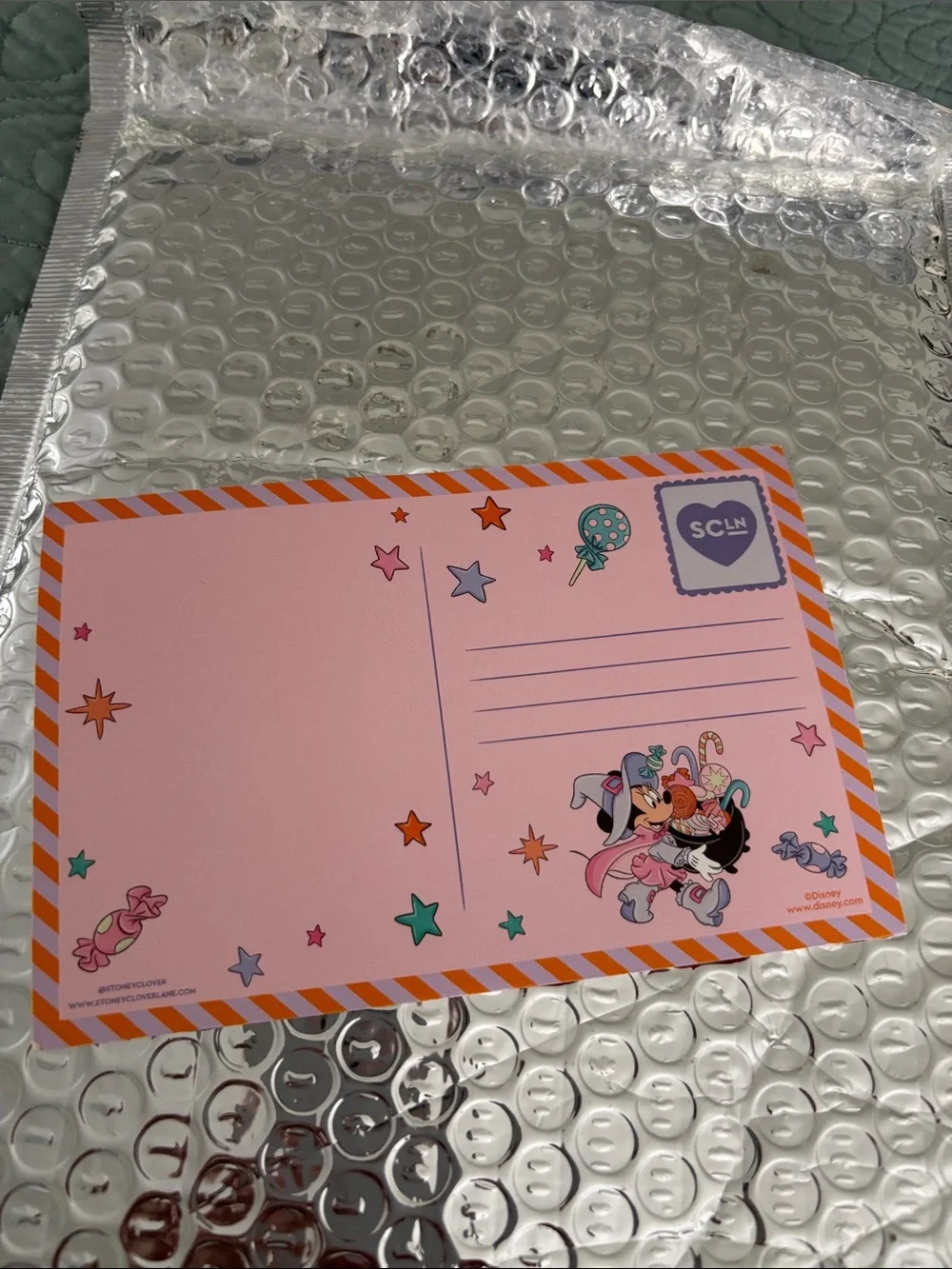 Stoney Clover Lane Disney Minnie Pumpkin Bagcharm in Orange and Pink